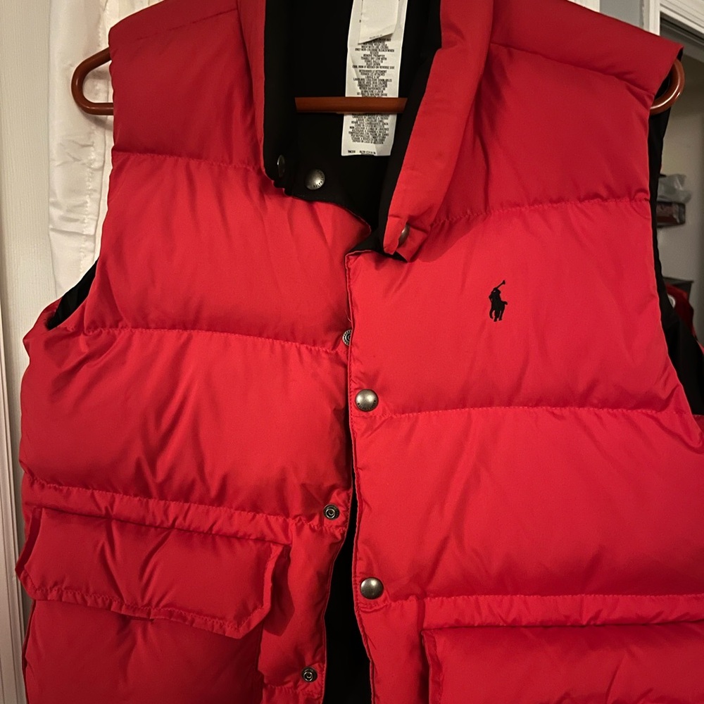 Polo Ralph Lauren Bright Red Puffer Vest